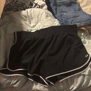 GAP Black Athletic Shorts with Elastic Waistband and Lightweight Fabric